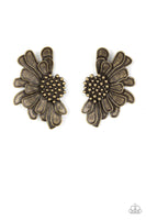 Paparazzi Farmstead Meadow - Brass Post Earrings