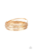 Paparazzi Sensational Shimmer - Gold Bracelet