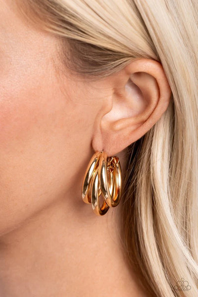 Paparazzi HOOP of the Day - Gold Hoop Earrings