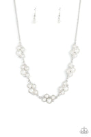 Paparazzi GRACE to the Top - White Necklace