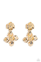 Paparazzi Gilded Grace - Gold Post Earrings