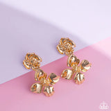 Paparazzi Gilded Grace - Gold Post Earrings