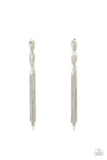 Paparazzi Ropin Rodeo Queen - Silver Earrings