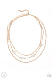 Paparazzi Offshore Oasis - Gold Choker Necklace