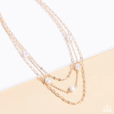 Paparazzi Offshore Oasis - Gold Choker Necklace