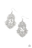 Paparazzi Sociable Sparkle - White Earrings