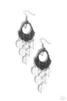 Paparazzi Botanical Escape - White Earrings