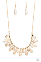 Paparazzi Compelling Confetti - Gold Necklace