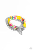 Paparazzi Peaceful Potential - Yellow Bracelet