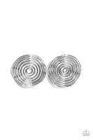 Paparazzi COIL Over - Silver Post Earring