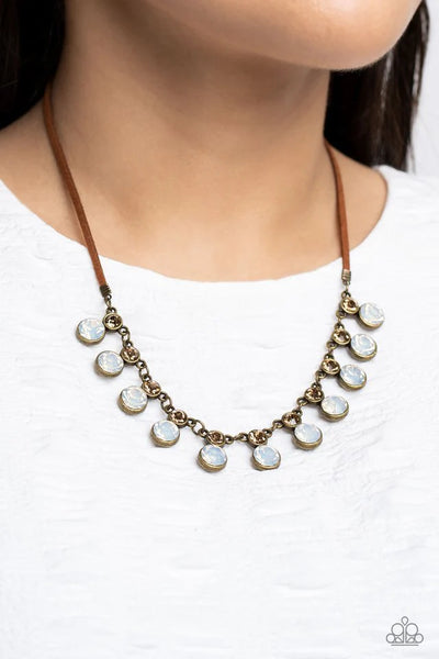 Paparazzi Color Me CHIC - Brass Necklace