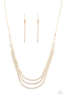 Paparazzi Surreal Sparkle - Gold Necklace