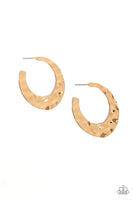 Paparazzi Make a Ripple - Gold Hoop Earrings