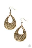Paparazzi Terraform Twinkle - Brown Earrings