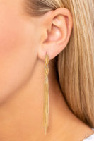 Paparazzi Ropin Rodeo Queen - Gold Earrings