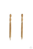 Paparazzi Ropin Rodeo Queen - Gold Earrings