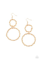 Paparazzi Twist of FABULOUS - Gold Earrings