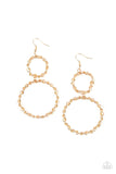 Paparazzi Twist of FABULOUS - Gold Earrings