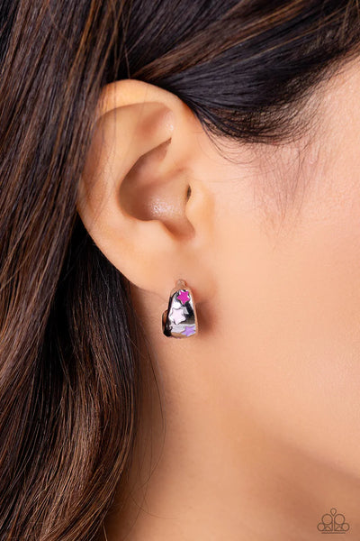 Paparazzi SCOUTING Stars - Pink Hoop Earrings