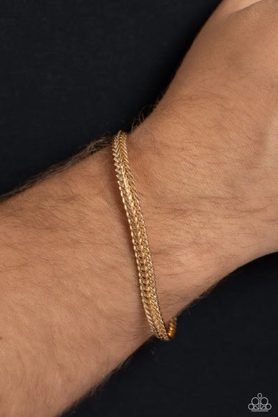 Paparazzi Cable Train - Gold Bracelet