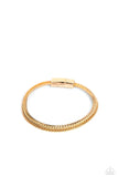 Paparazzi Cable Train - Gold Bracelet
