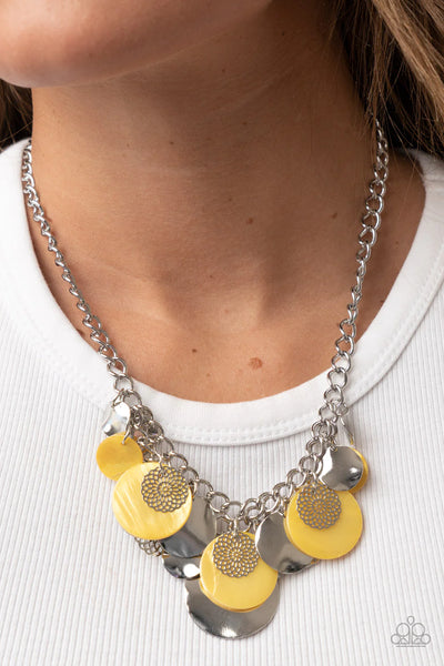 Paparazzi Oceanic Opera - Yellow Necklace