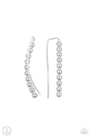 Paparazzi Climb On - Silver Post Earrings