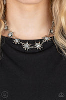 Paparazzi Get Up and GROW - White Choker Necklace