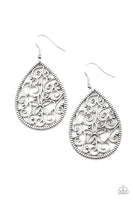 Paparazzi Tour de Garden - Silver Earrings