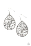 Paparazzi Tour de Garden - Silver Earrings