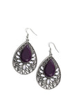 Paparazzi Floral Fairytale- Purple Earring