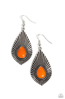 Paparazzi SOUL-ar Flare - Orange Earrings