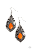 Paparazzi SOUL-ar Flare - Orange Earrings