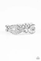 Paparazzi Extra Side Of Elegance - White Ring