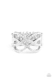 Paparazzi Cross Action Couture - White Ring