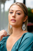 Paparazzi Turn up the Luxe - White Earrings