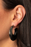 Paparazzi Chic CRESCENTO - Black Earrings
