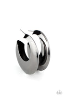 Paparazzi Chic CRESCENTO - Black Earrings