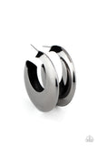 Paparazzi Chic CRESCENTO - Black Earrings
