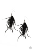 Paparazzi Showstopping Showgirl - Black Earrings