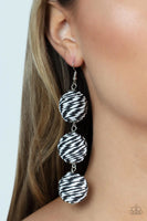 Paparazzi Laguna Lanterns - Black Earrings