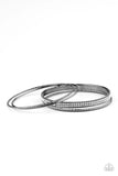 Paparazzi Heap It On - Black Bracelet