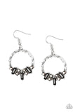 Paparazzi On The Uptrend - Black Earrings