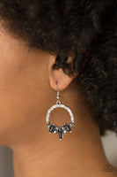 Paparazzi On The Uptrend - Black Earrings