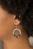 Paparazzi On The Uptrend - Black Earrings