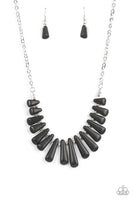 Paparazzi Mojave Empress - Black Necklace