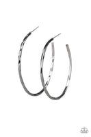 Paparazzi Loop de HOOP - Black Hoop Earrings