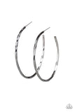 Paparazzi Loop de HOOP - Black Hoop Earrings