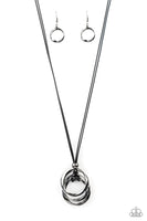 Paparazzi Harmonious Hardware - Black Necklace