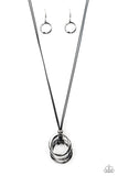 Paparazzi Harmonious Hardware - Black Necklace